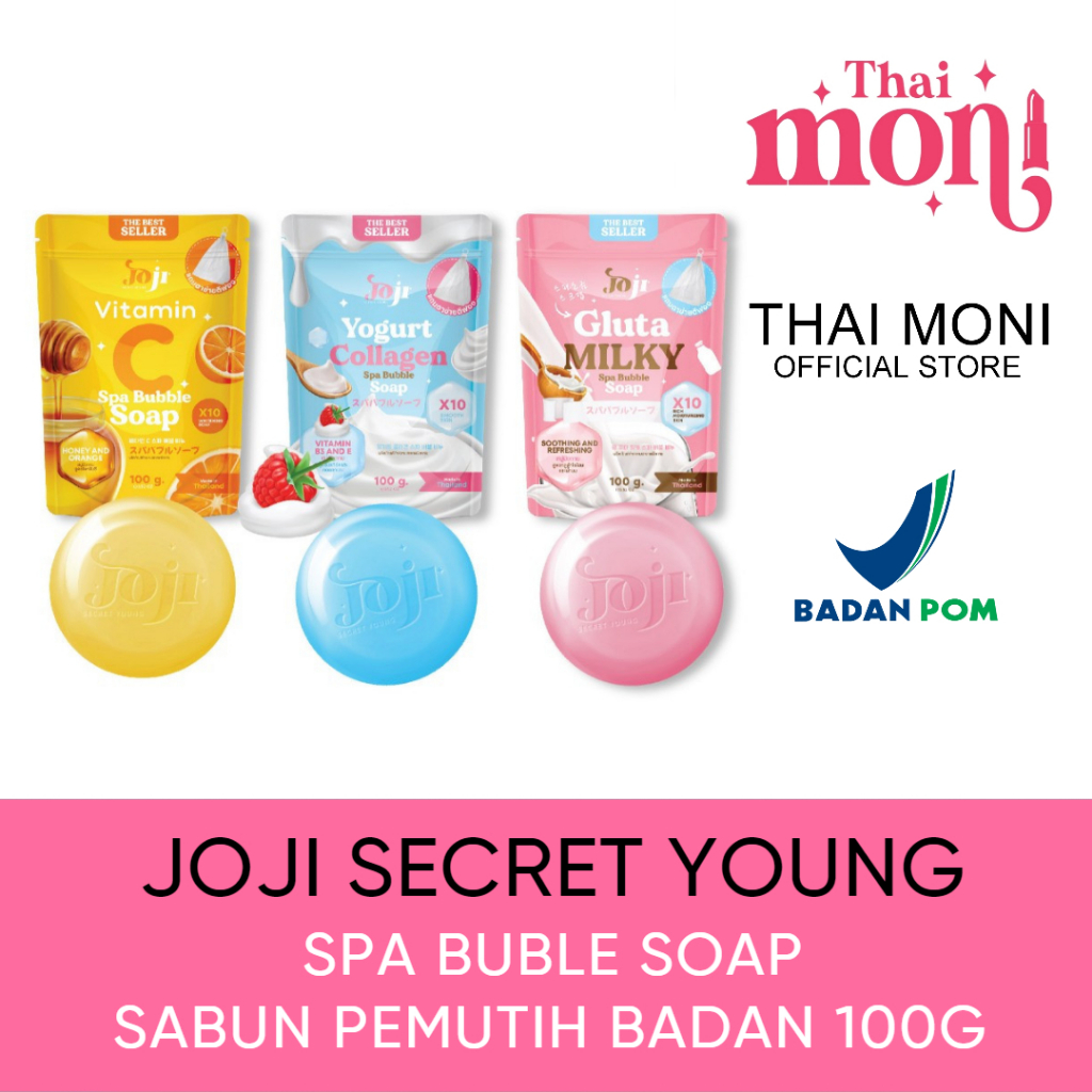 JOJI Secret Young Spa Bubble Soap / Sabun / Sabun Mandi Joji / Sabun Collagen / Whitening Soap/ 100g