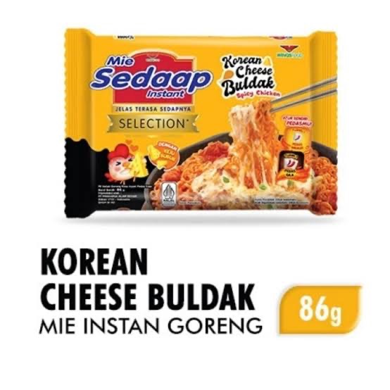 

Sedap Korean Cheese Buldak PCS || Mie Instan