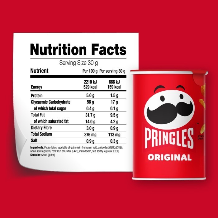 

QH [CARTON DEALS] Pringles Original Keripik 42gr (12 pcs)