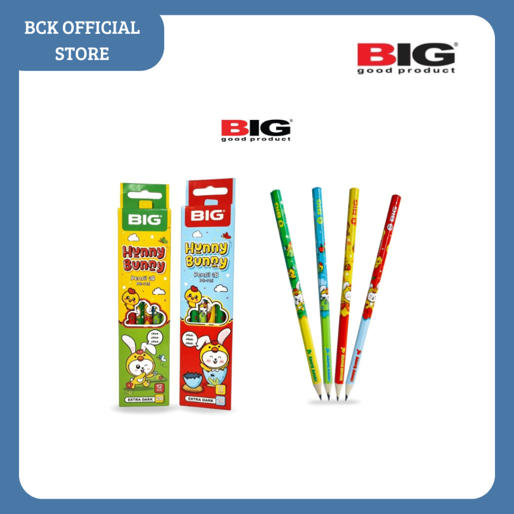 

BIG Pensil 2B Karakter Seri Hunny Bunny Graphite PS-115 (PACK)