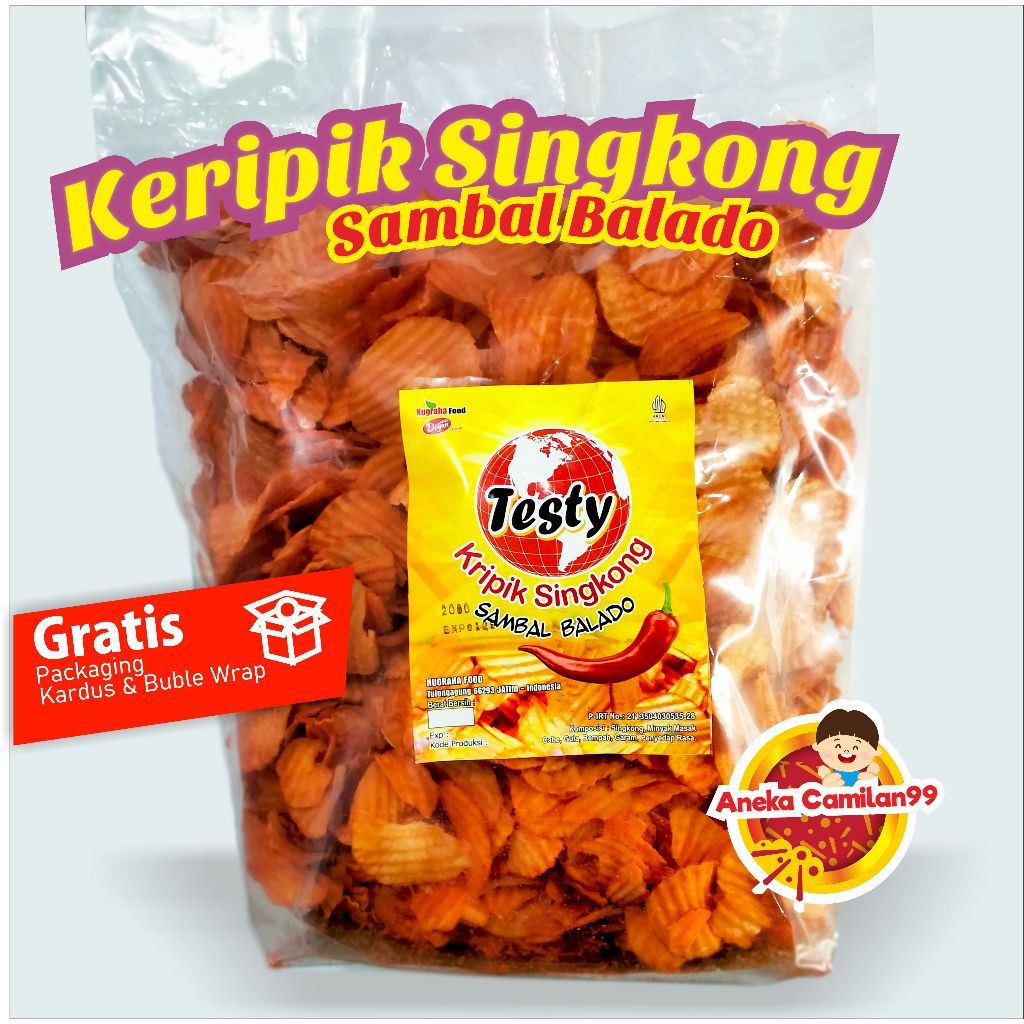 

KERIPIK SINGKONG BAKAR PEDAS 250GR