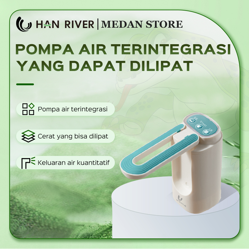 HAN RIVER Medan Pompa Pompa Air Galon Elektrik Listrik Portable Water Elektrik USB Charger