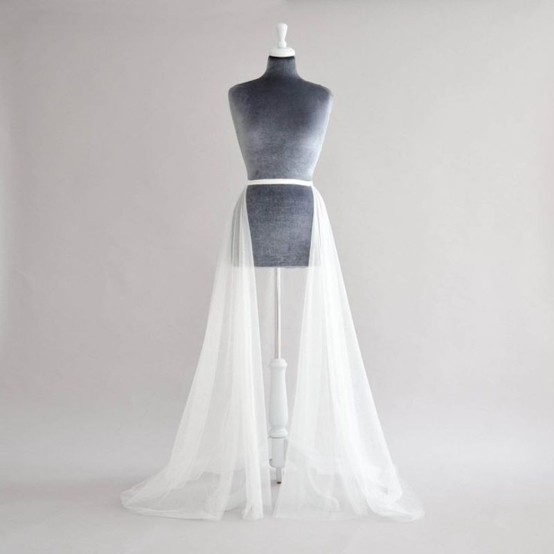Tulle skirt Detachedable Rok tile lepas pasang belt