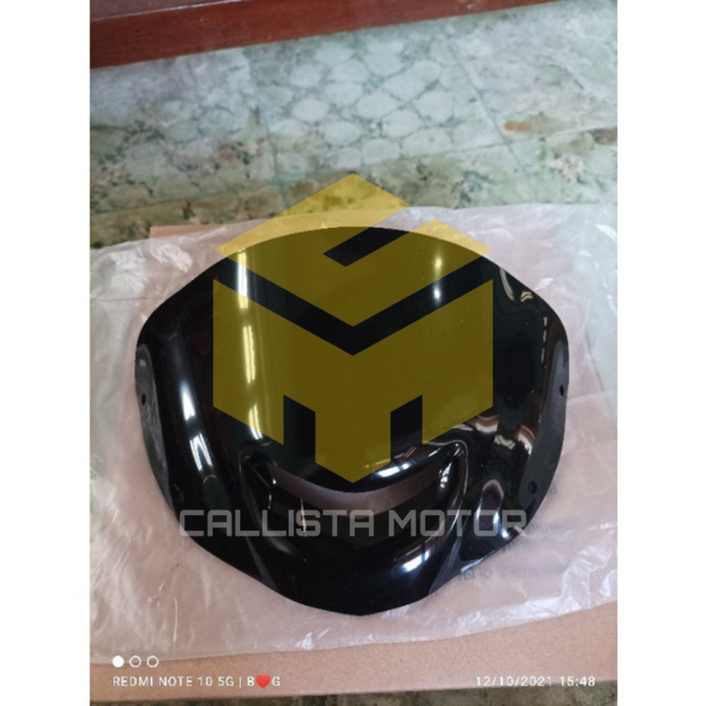 COVER VISOR DEPAN YAMAHA 125 Z Y125Z PNP F1ZR FIZR FIZ R SATRIA HIU WARNA HITAM BENING
