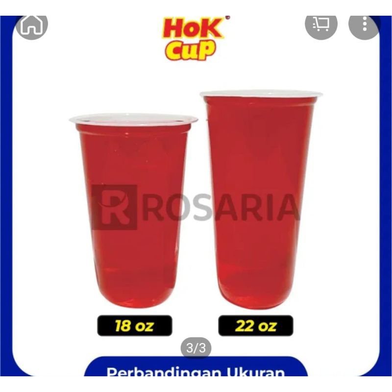 SABLON CUP 22OZ OVAL HOK