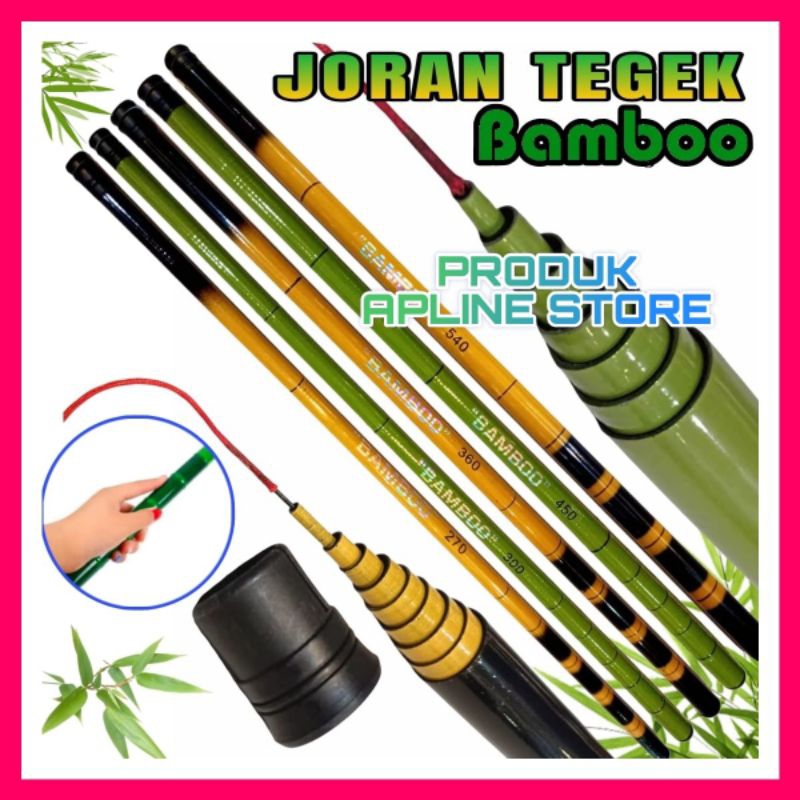 JORAN PANCING TEGEK BAMBOO HIJAU FIBER GLOSSY
