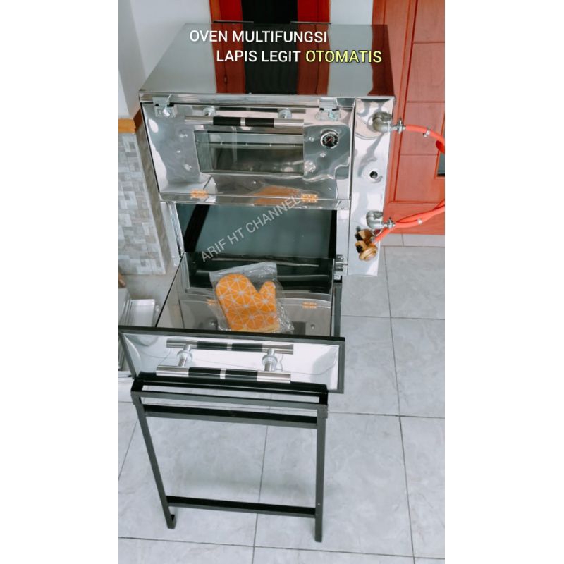 OVEN GAS MULTIFUNGSI LAPIS LEGIT OTOMATIS UK 70×55cm