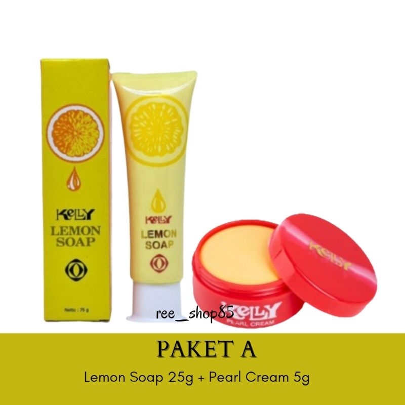 Kelly Pearl Cream | Kelly Lemon Soap | Kelly Skincare Paket Lengkap