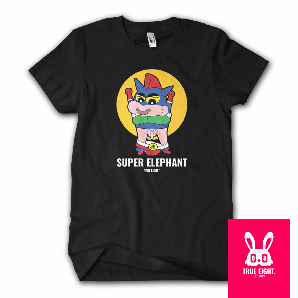 Kaos katun premium combed sablon DTF gambar anime crayon shinchan cosplay pahlawan bertopeng  untuk 