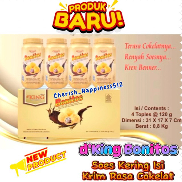 

d’King Bonitos Soes Kering Isi Krim Rasa Cokelat
