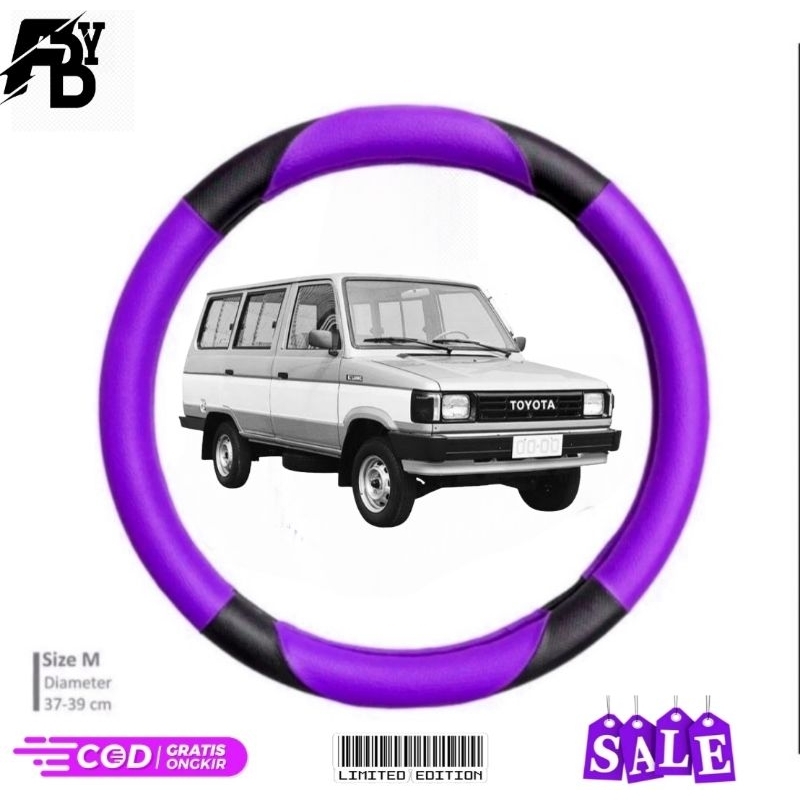 covet stir sarung stir mobil toyota kijang bahan kulit sintetis original