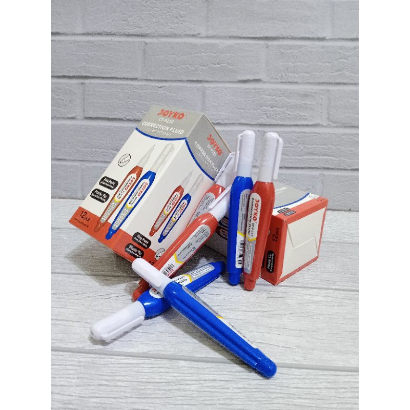

12 pcs tip ex jayko cf-p235 /correction fluid/ tip ex jayko mini kecil