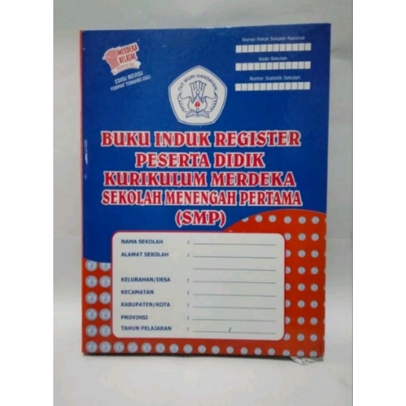 

buku induk siswa SMP kurikulum MERDEKA