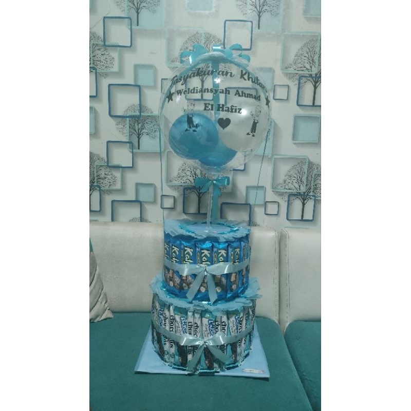 Snack Tower Balon + Nama