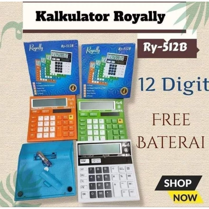 

KALKULATOR ROYALLY 12 DIGIT WARNA GBU BAGUS MURAH CANTIK NEW VIRAL TOP TERLARIS SANGAT COCOK UNTUK KADO / HADIAH DLL BISA COD INSTAN READY PEKANBARU RIAU INDONESIA CUS ORDER NOW STOCK TERBATAS PROMO FREE ONGKIR warna random CEK STOCK SEBELUM CECKOUT