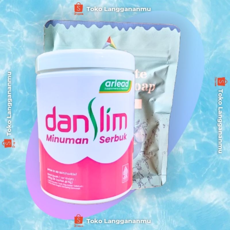 Bundle Danslim + Gluta White Collagen Soap