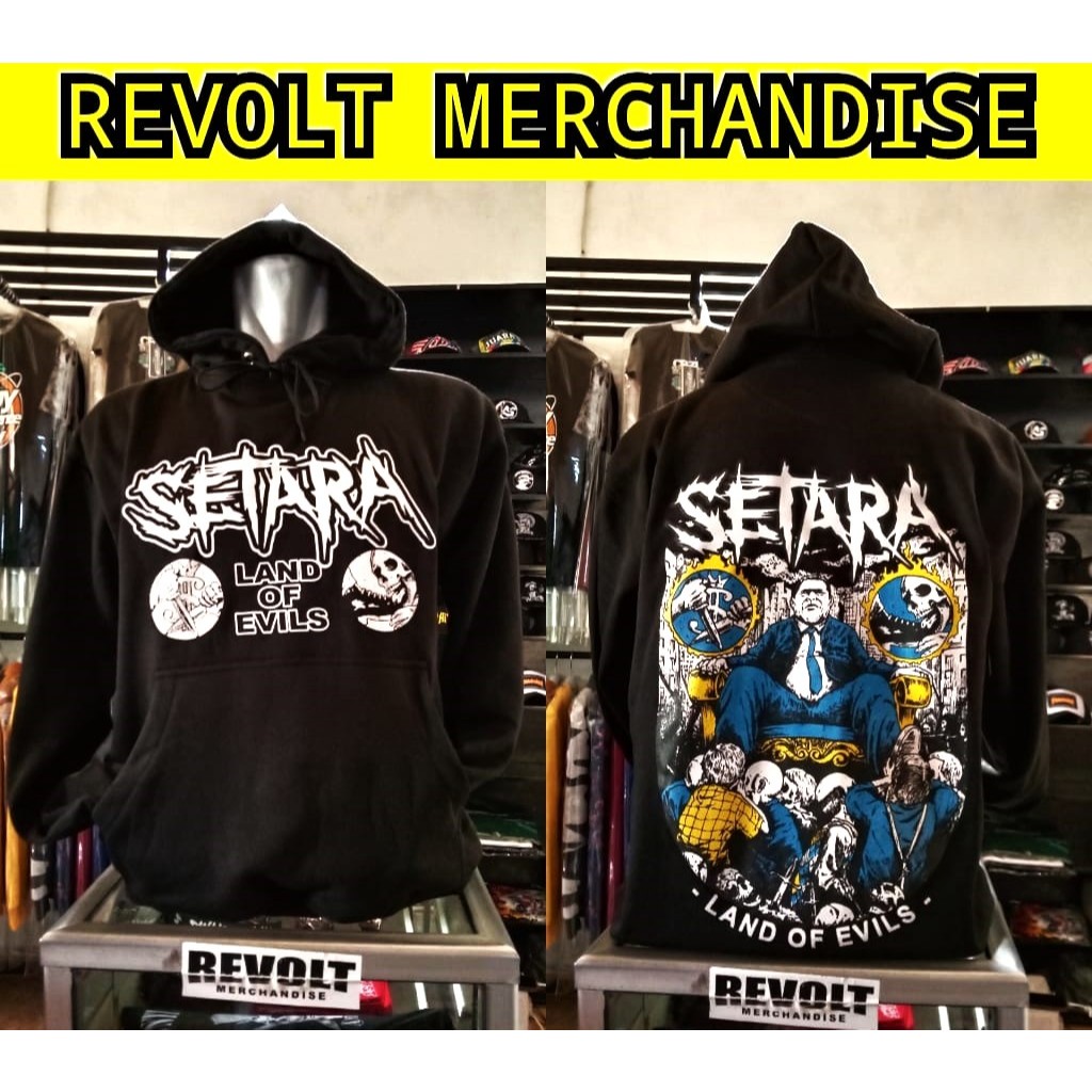 hoodie SETARA (land of evils) / hoody setara / jaket setara/ hoodie band / hoodie punk