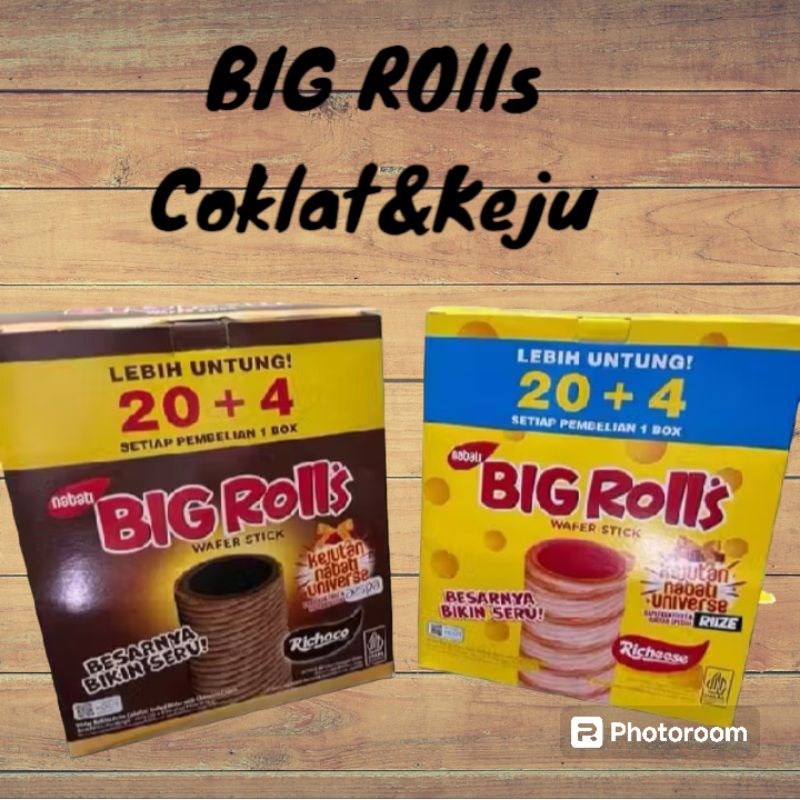 

BIG Rolls Rasa Coklat & Keju Lebih Untung isi 20+4pcs