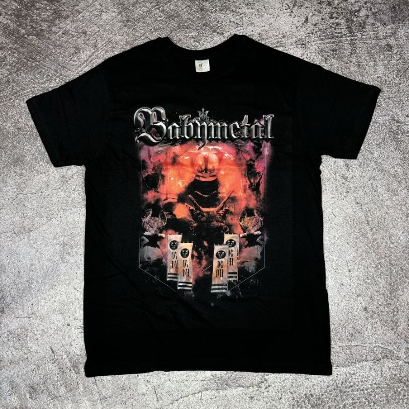 Kaos band Official Baby metal Babymetal - Red Demon flags Original t-shirt