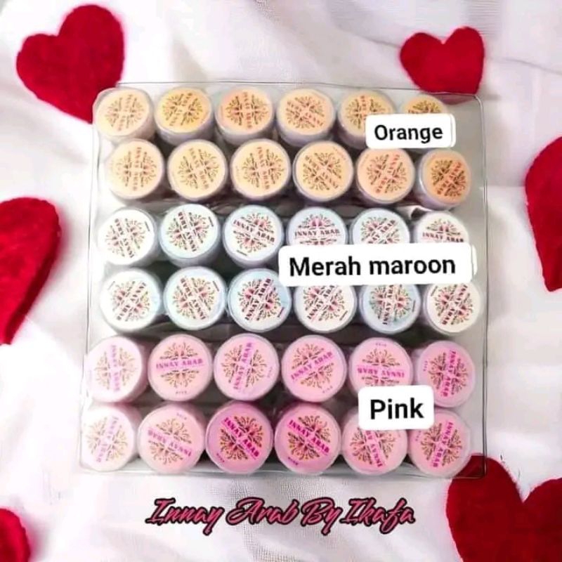 (pink) Innay arab pacci kuku, henna kuku halal dan Bpom