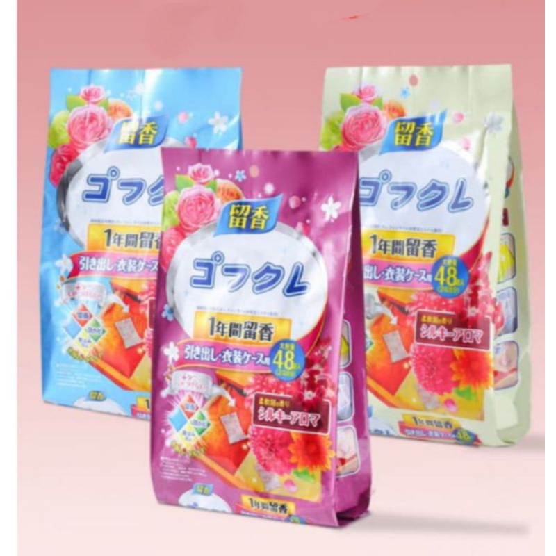 Kapur Barus pewangi/Pengharum lemari pakaian baju/buku Anti Ngengat Anti Jamur 1 bungkus 48pcs