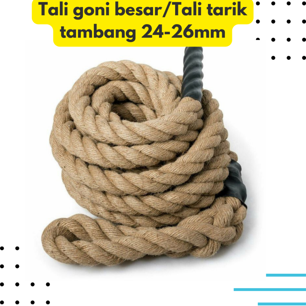 

TALI GONI BESAR-TALI TARIK TAMBANG DEWASA RAMI 24-26MM PERMETER