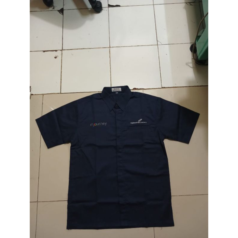kemeja injourney seragam Angkasa pura Airports lengan pendek