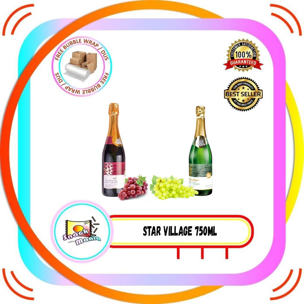

Star Village Celebration Sparkling Red | White Grape Juice ~ 750 ml Anggur Merah