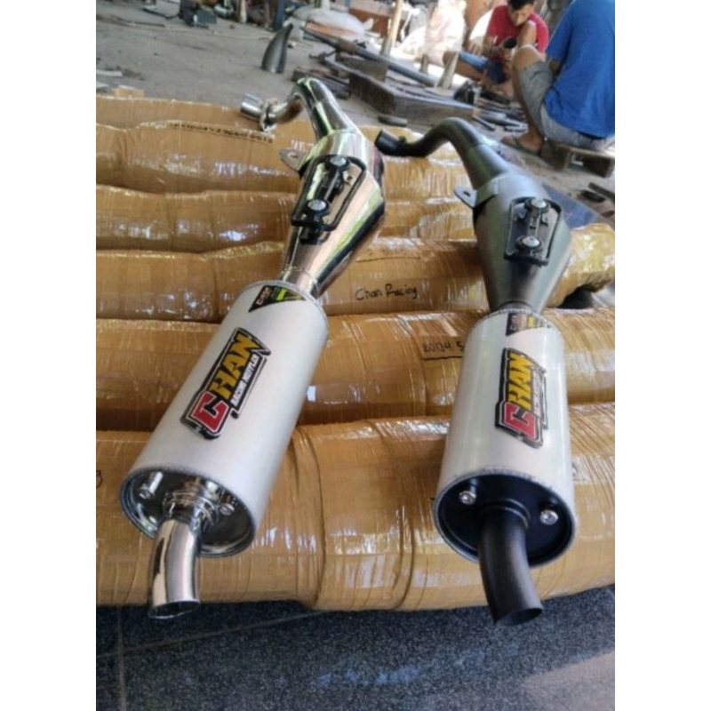 Knalpot Fizr,Forceone,Alfa,Zigma Chan Racing silincer Alumunium Lepasan