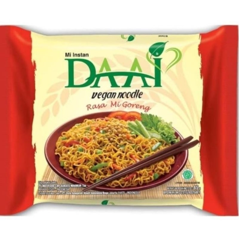 

DAAI mie instant rasa goreng vegan