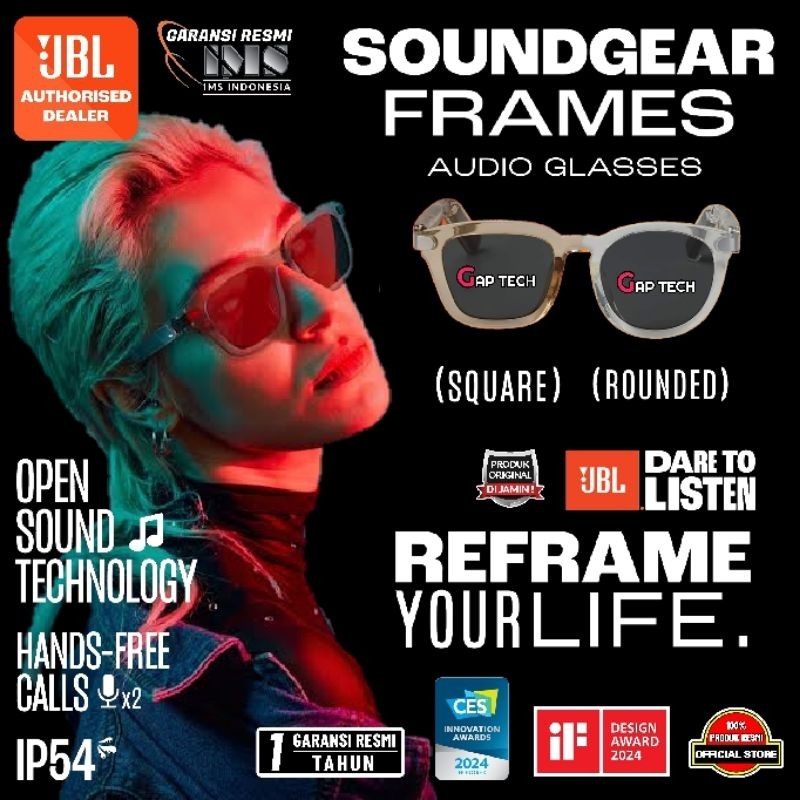 JBL Soundgear / Sound Gear FRAMES Audio Glasses with JBL OpenSound / Open Sound Technology Original