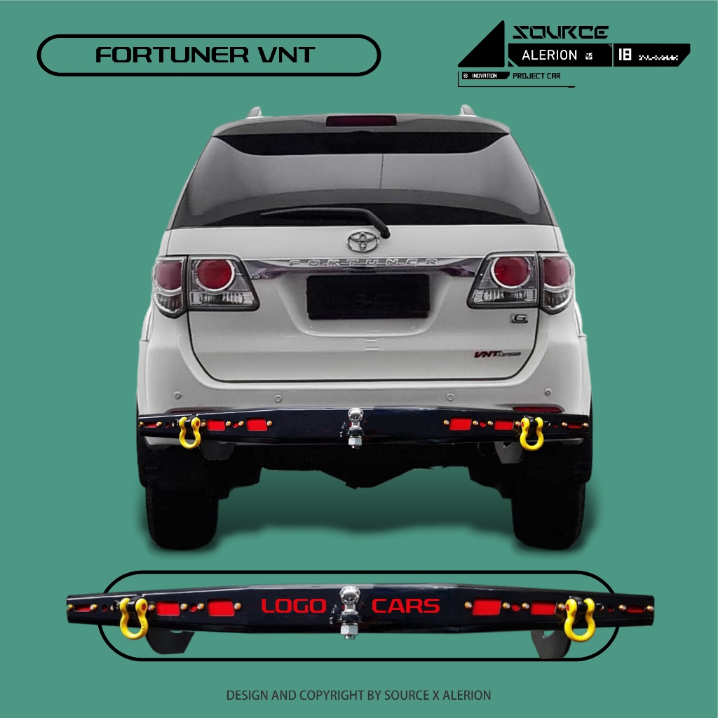 Rear Full Bumper guard Towing Overland Sevencode - Grand Fortuner TRD VNT