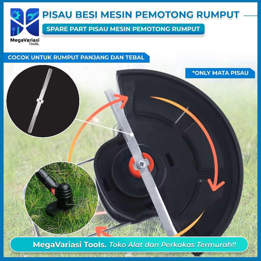 Pisau Besi Untuk Mesin Potong Rumput Satuan Pisau Mesin Pemotong Rumput Mata Pisau Potong Rumput Bes