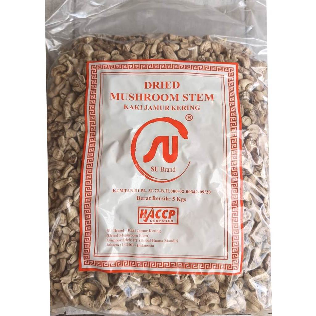 

5 Kg Kaki Jamur Kering - Dried Mushroom Stem - Kaki Jamur Hioco Kering - Su Brand