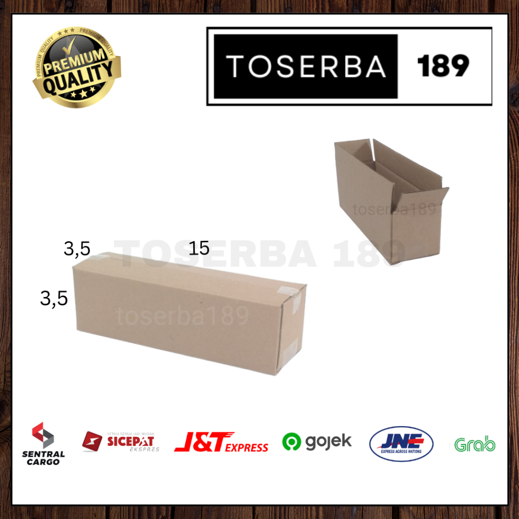 

Kotak kardus box packing uk 15x3,5x3,5 SHEET POLOS