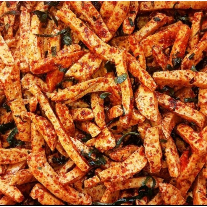 

Basreng, Original jeruk, Pedas jeruk, Super pedas, Keju