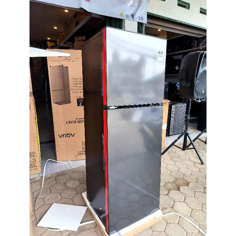 kulkas aqua 2 pintu non salju/aqua 261 DG kulkas 2 pintu/free ongkir B.LAMPUNG