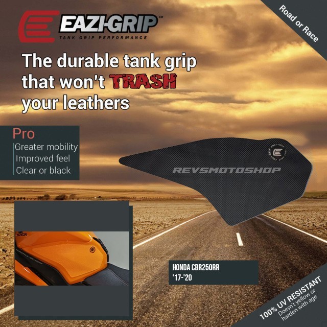 Tankpad Eazi Grip Side Honda CBR250RR '17-'20 Tank Grip Black/Clear PRO331