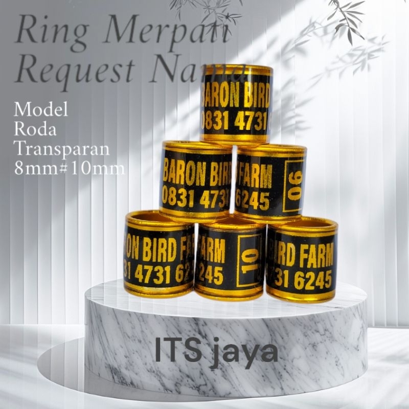RING MERPATI REQUEST NAMA/ RING MERPATI CUSTOM NAMA