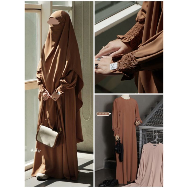 Medina set by azda hijab | gamis set fk | gamis mircala anti uv | gamis set azda | fk instan | gamis