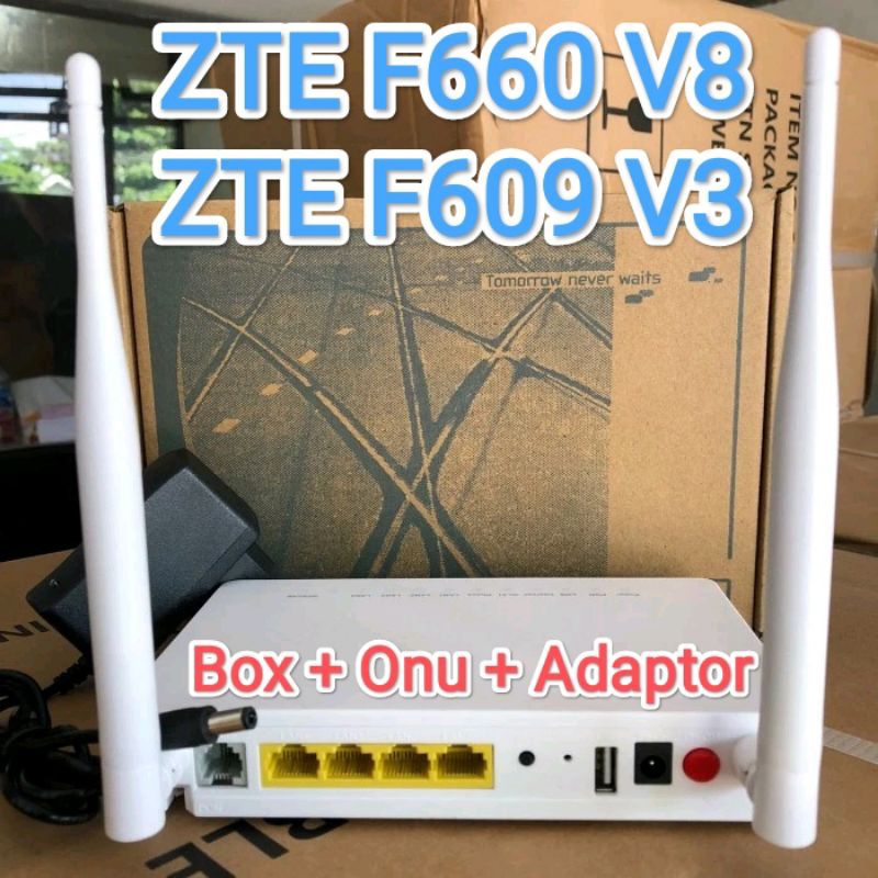 [BOX NEW] ROUTER ZTE F660 V8 - F609 V3 GPON ONT NEW MODEM SUPPORT OMCI