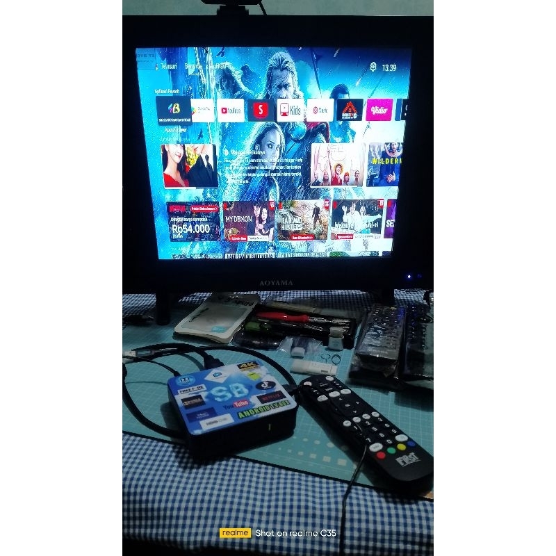 Android TV Box OS 10 Remote Google Voice