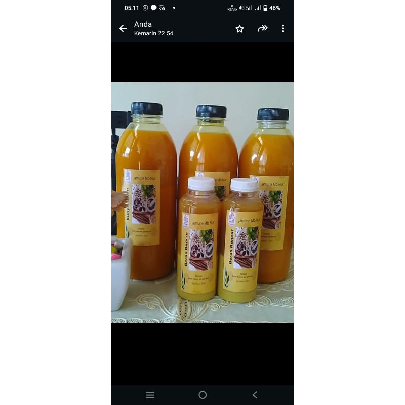 

jamu cair langsung di minum