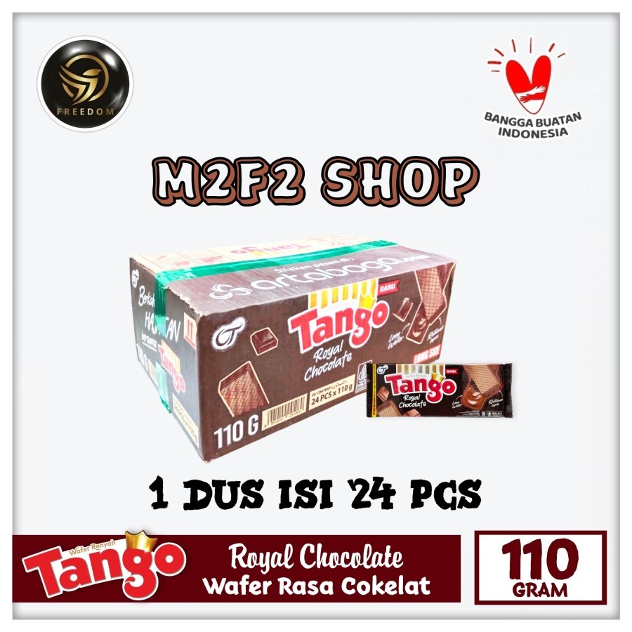 

Tango Wafer Royal Chocolate | Krim Cokelat - 110 gr (Kemasan Karton)