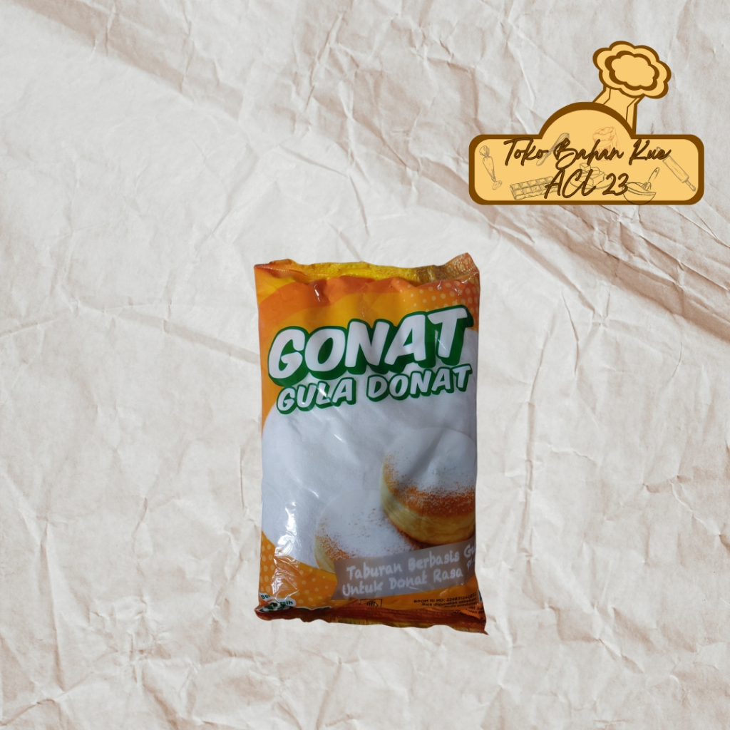 

Gonat/Gula Donat/Taburan Berbasis Gula Untuk Donat Rasa Plain 500gr