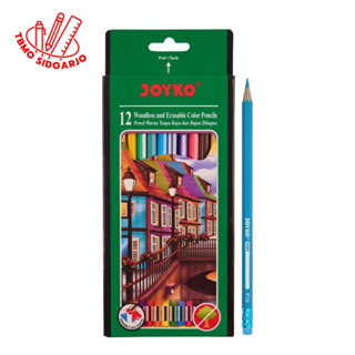 

TBMO Joyko Pensil Warna 12 Warna CP-109 Dapat Dihapus Erasable Color Pencils Hexagonal Grip