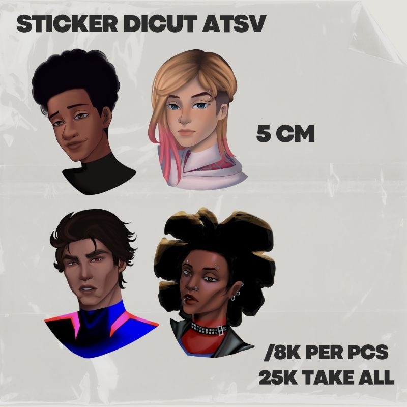 

sticker spiderman across the spiderverse