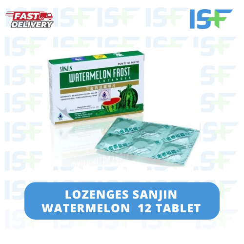 

⭐ISF⭐LOZENGES Sanjin Watermelon Frost Permen San Jin Sariawan Pelega Sakit Tenggorokan