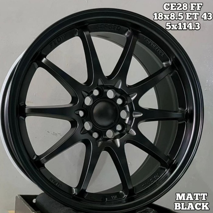velg mobil ring 18 VOLKRAYS CE28 FLOW FORMING R18 terios xpander rush
