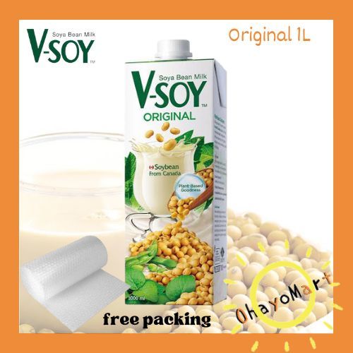 

V-soy Original / Vsoy/ Susu kacang/ Soya Milk 1L